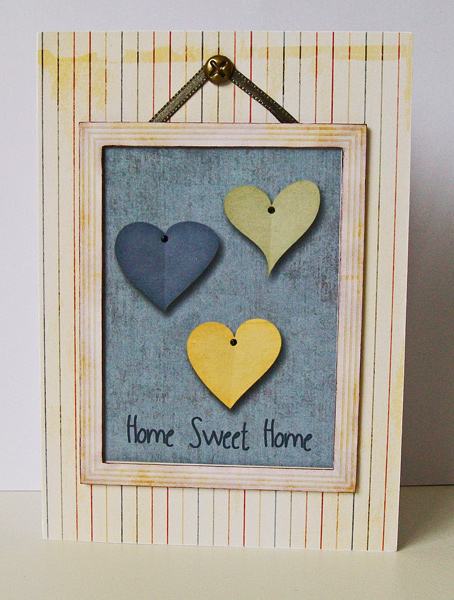 Home Sweet Home heart card