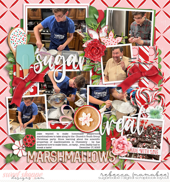 Homemade Christmas marshmallows