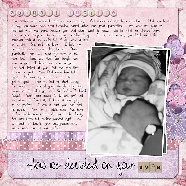 How We Chose Your Name - Abby