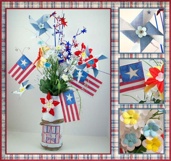 {Hybrid} 4th of July Vase