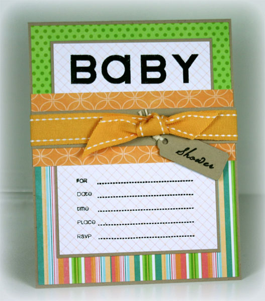 Hybrid Baby Shower Invite