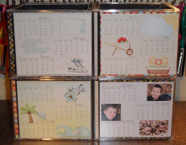 Hybrid calendar cubes
