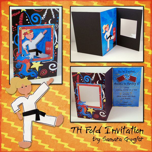 {Hybrid Card} Birthday Invitation