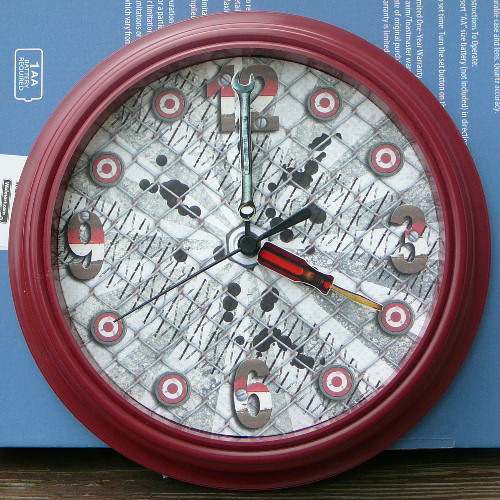 Hybrid clock using Shrinky dinks