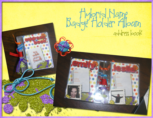 Hybrid Name Badge Holder Album