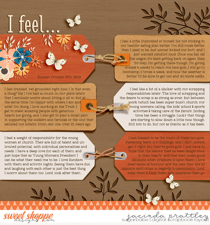 I feel...