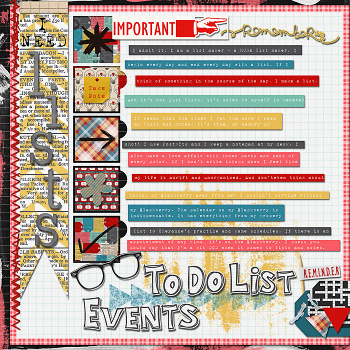I Need Lists
