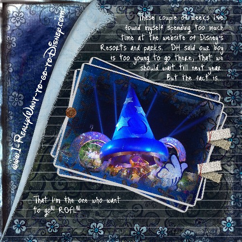 I really want to go to Disney!