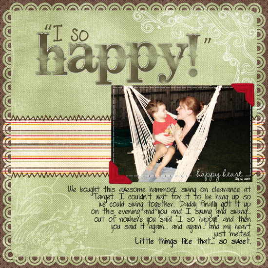 "I so happy!" ~~ Stand Up and Scrap Week 2