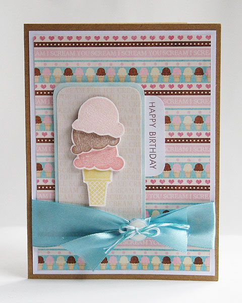 Ice Cream Birthday Card