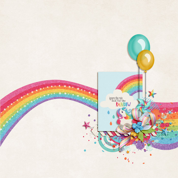Ignore the rain, look for the rainbow