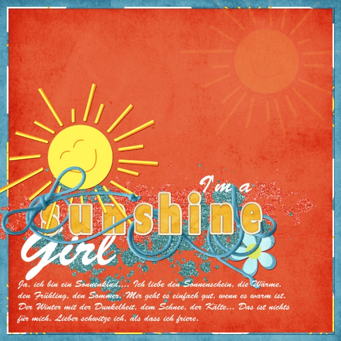 I'm a sunshine girl