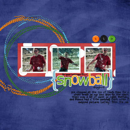 impromptu snowball fight