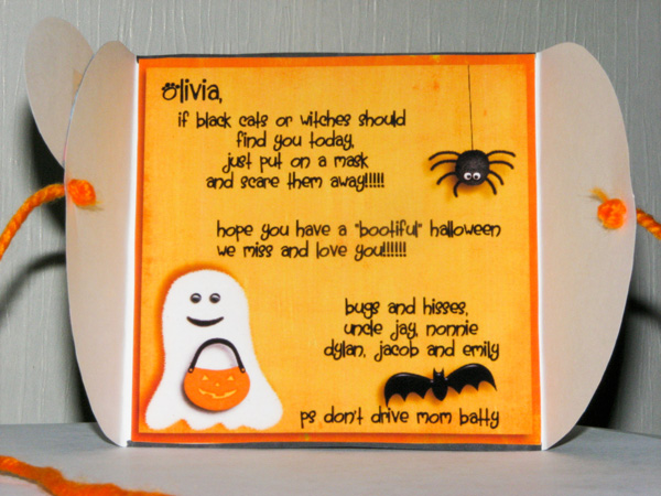Inside of Olivia Card