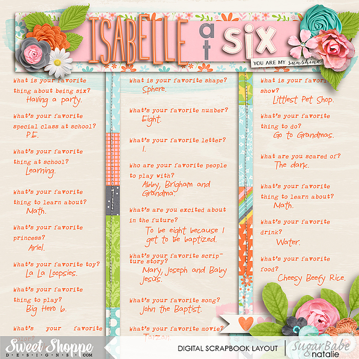 Isabelle at Six