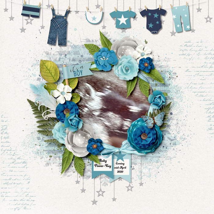 It's A Boy! (Scraplift Sunday)