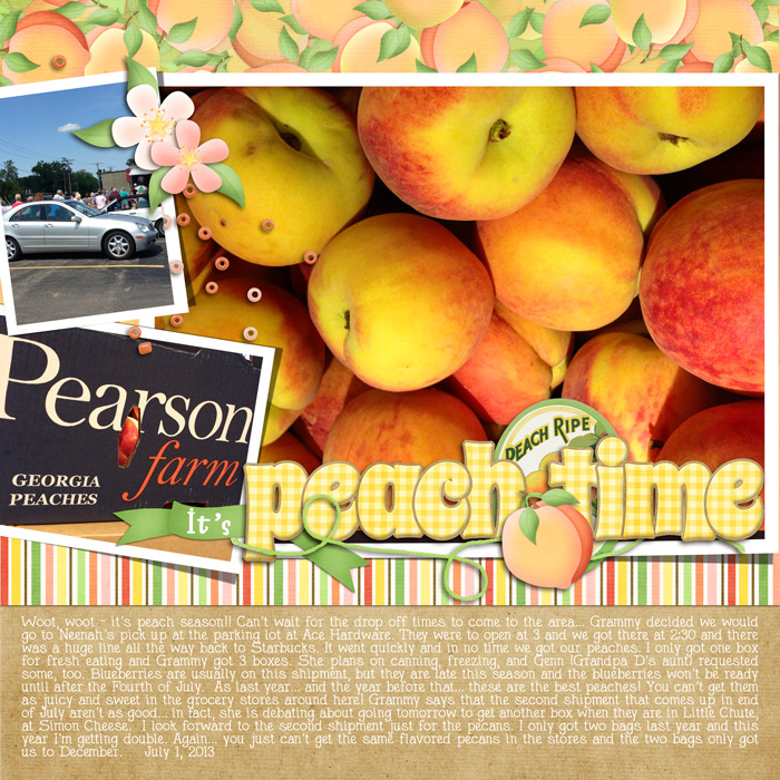 its peach time!