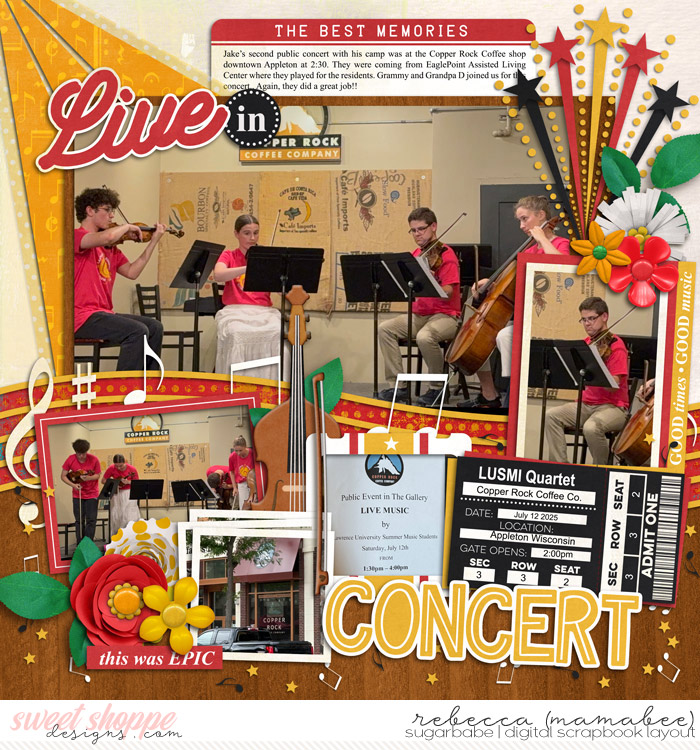 J live in concert