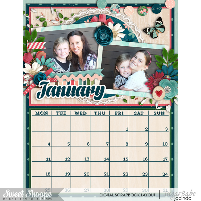 Jan wall calendar