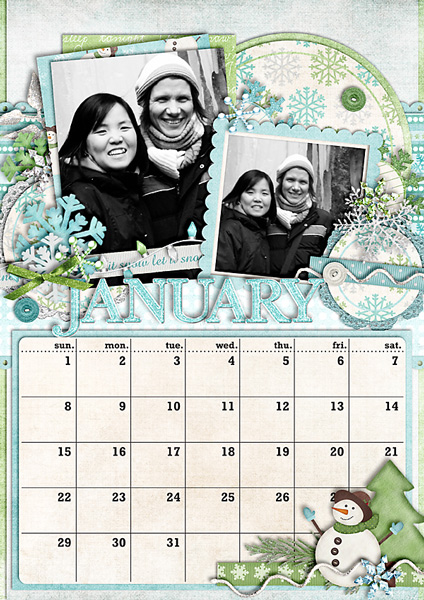 January 2012 Calendar