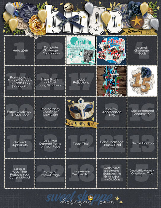 January 2018 Bingo Card