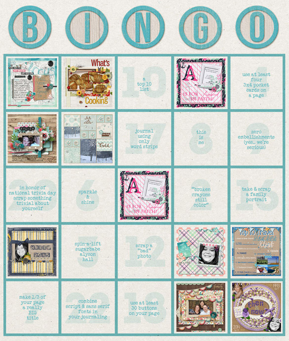 January Bingo Card