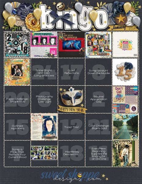 January Bingo Card