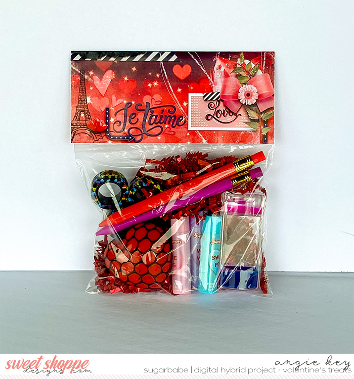 Je T'aime Treat Bag Topper