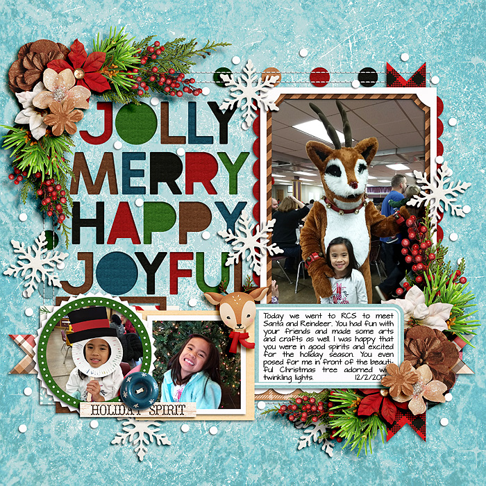 jolly merry happy joyful