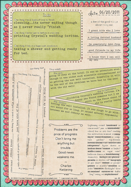 Journalling Prompt Page