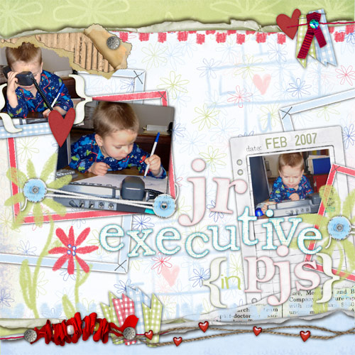 jr executive in pjs