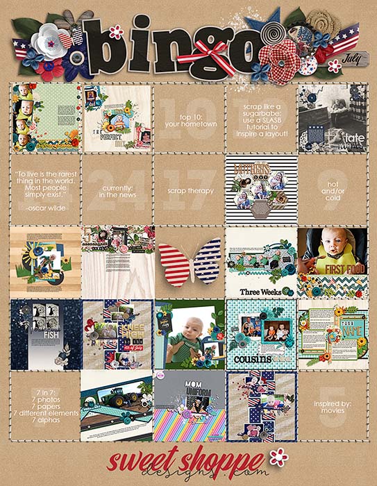 July 2016- Bingo
