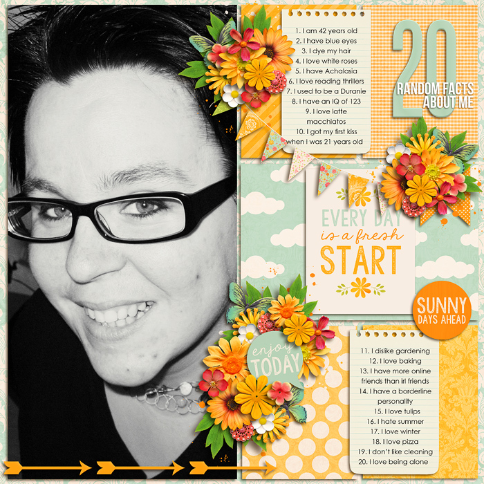 July Bingo #20: All About Me - Twenty Random Facts
