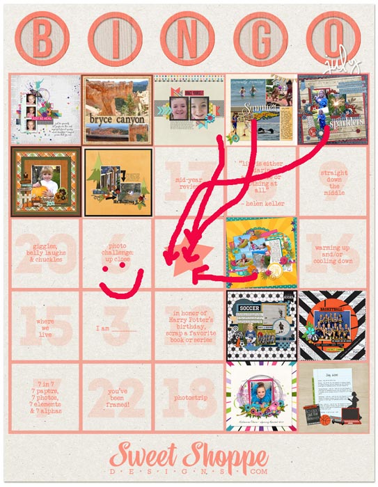 July Bingo Card