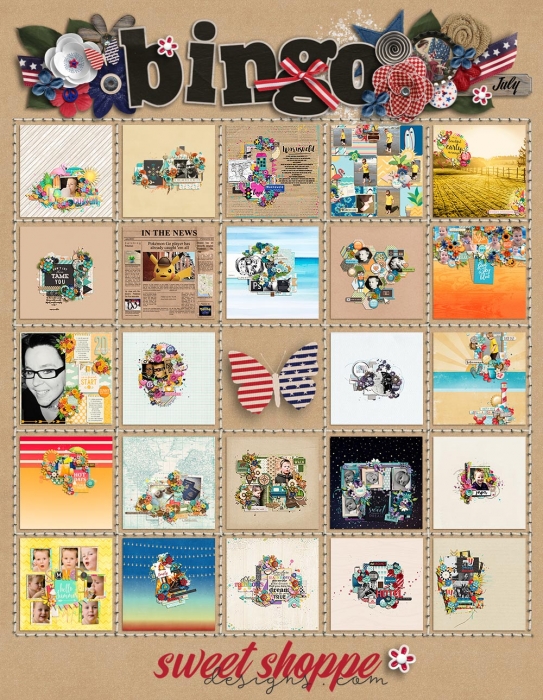 July Bingo Card
