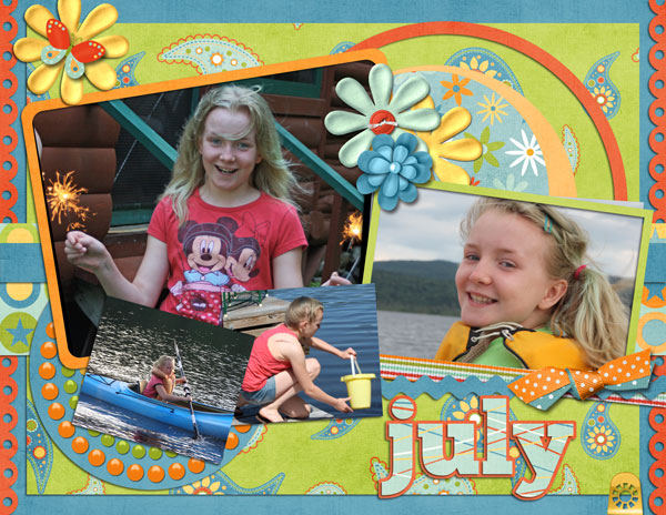 July Calendar Topper