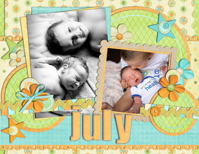 July Calendar Topper