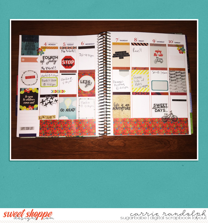 July Planner Spread