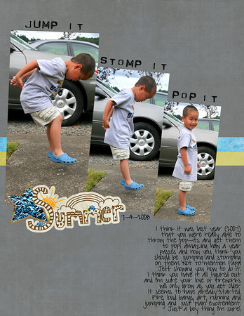 Jump it, Stomp it, Pop it