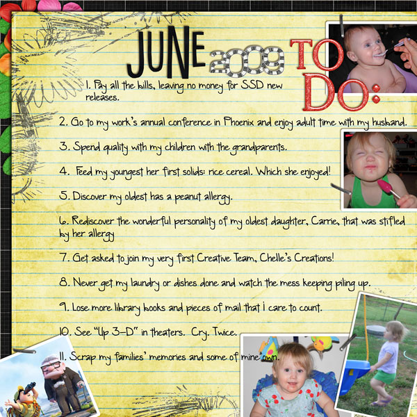 June 2009 to Do: