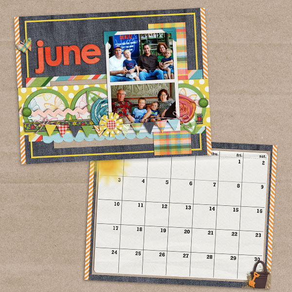 June Calendar Page