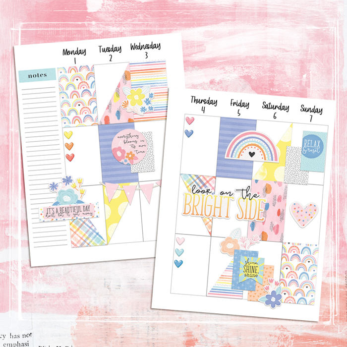 June Classic Happy Planner Spread