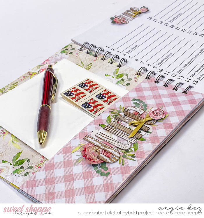 June Spread - Homestead Style Date & Card Keeper