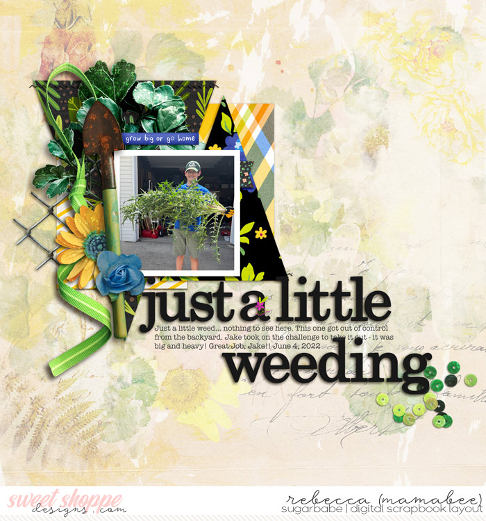 Just a little weeding