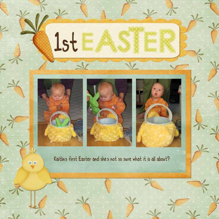 Kaitlin's first Easter