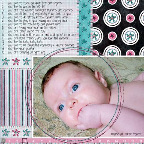 Kenzie at Three Months