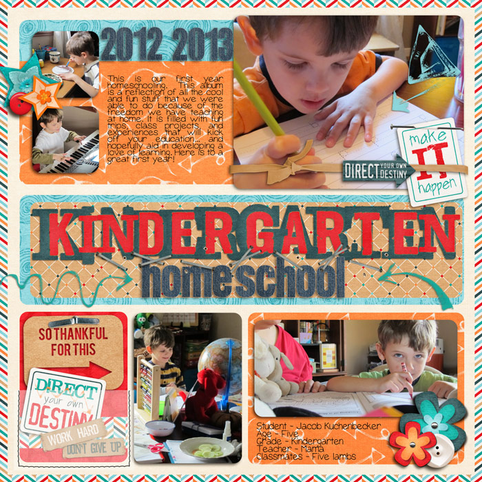 Kindergarten yearbook cover