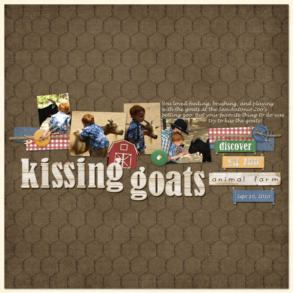 Kissing Goats