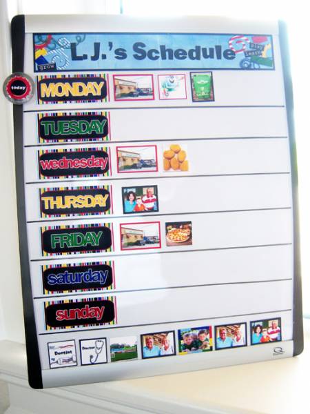 L.J.'s Schedule Board