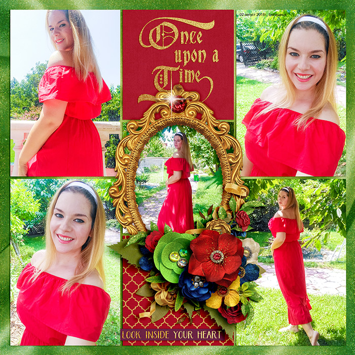 Lady in red